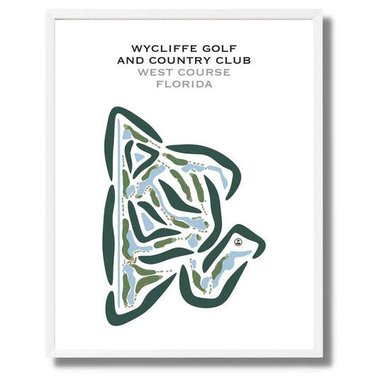 Wycliffe Golf and Country Club, West Course, Florida - Printed Golf Courses