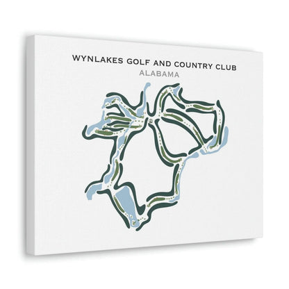 Wynlakes Golf and Country Club, Alabama - Printed Golf Courses