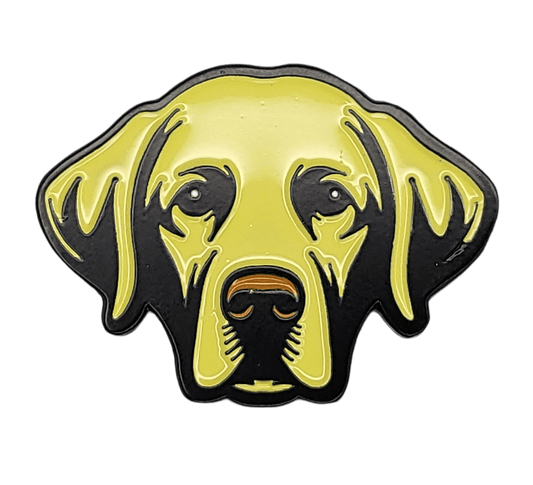Yellow Labrador Retriever Golf Ball Marker with Hat Clip