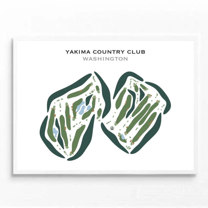 Yakima Country Club, Washington - Printed Golf Courses