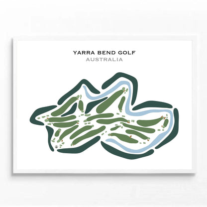 Yarra Bend Golf Course, Melbourne, Australia - Printed Golf Courses