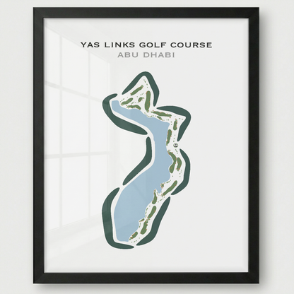 Yas Links Golf Course, Abu Dhabi - United Arab Emirates - Printed Golf Courses