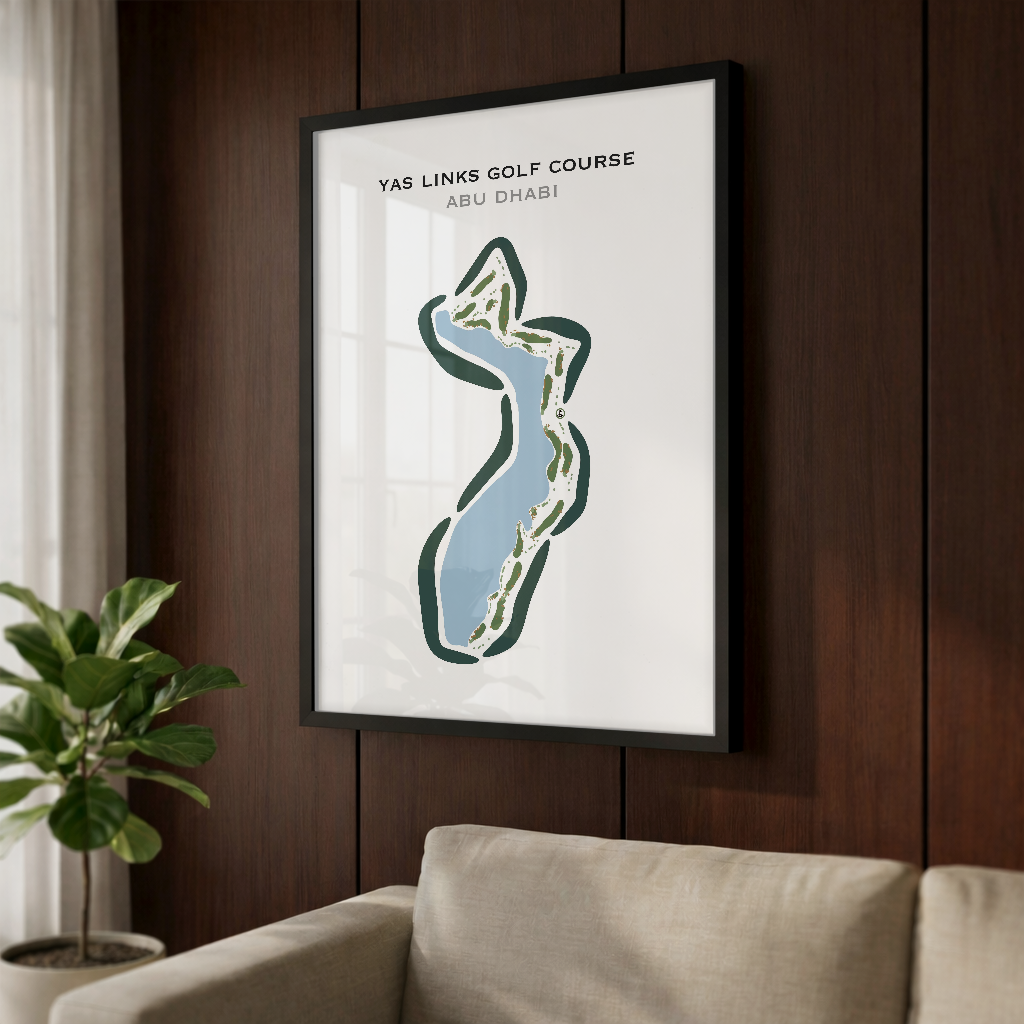 Yas Links Golf Course, Abu Dhabi - United Arab Emirates - Printed Golf Courses