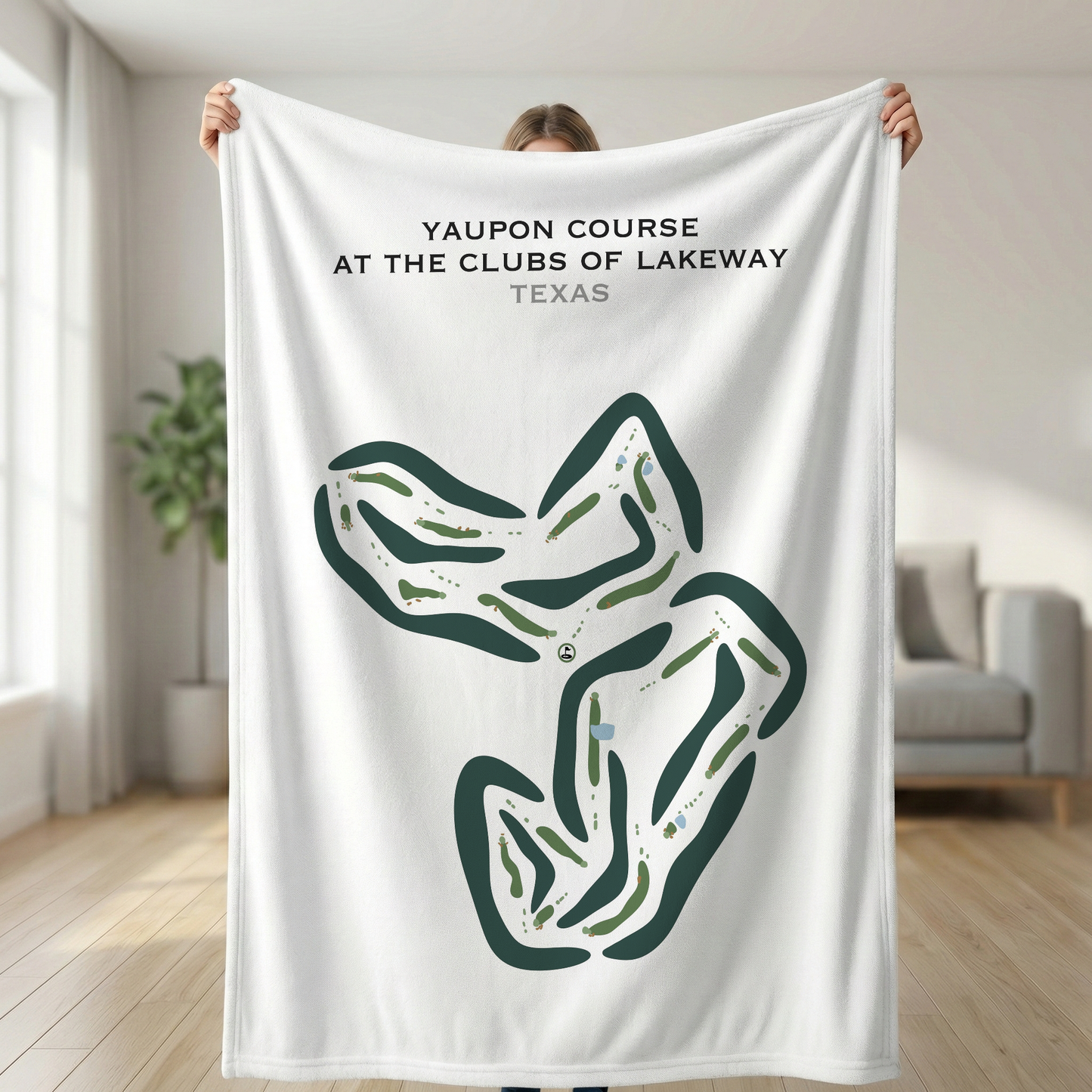Yaupon Course at The Clubs of Lakeway, Texas - Printed Golf Courses