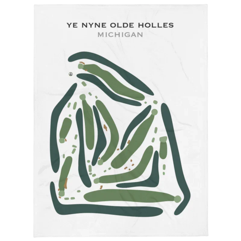 Ye Nyne Olde Holles, Michigan - Printed Golf Courses