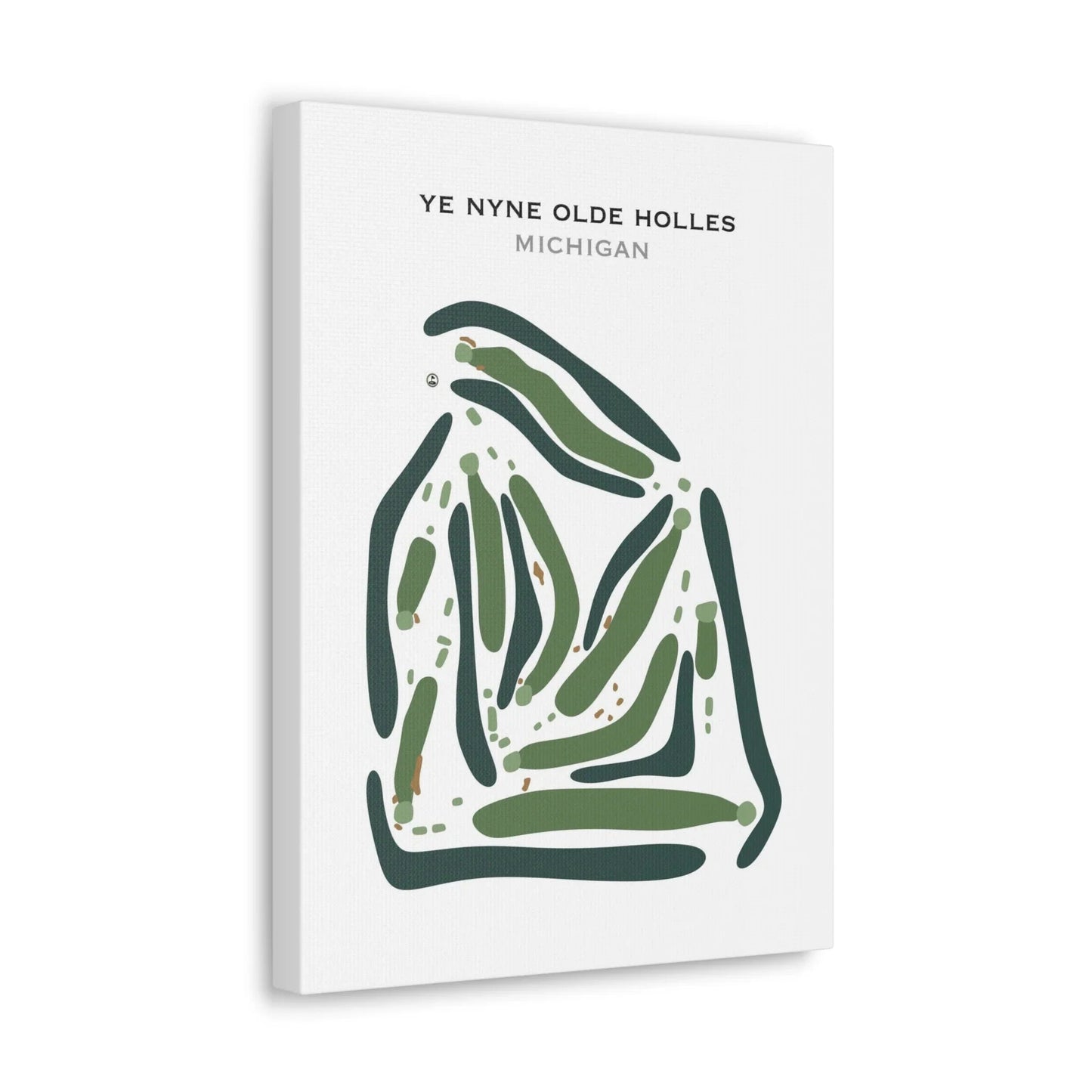 Ye Nyne Olde Holles, Michigan - Printed Golf Courses