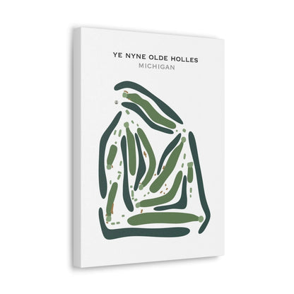 Ye Nyne Olde Holles, Michigan - Printed Golf Courses