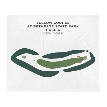 Yellow Course at Bethpage State Park, New York - Printed Golf Courses
