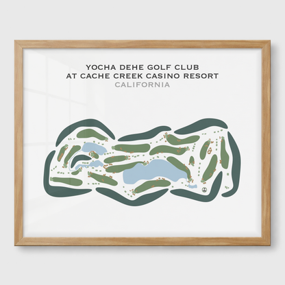 Yocha Dehe Golf Club at Cache Creek Casino Resort, California - Printed Golf Courses
