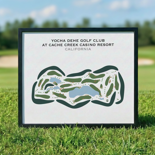 Yocha Dehe Golf Club at Cache Creek Casino Resort, California - Printed Golf Courses