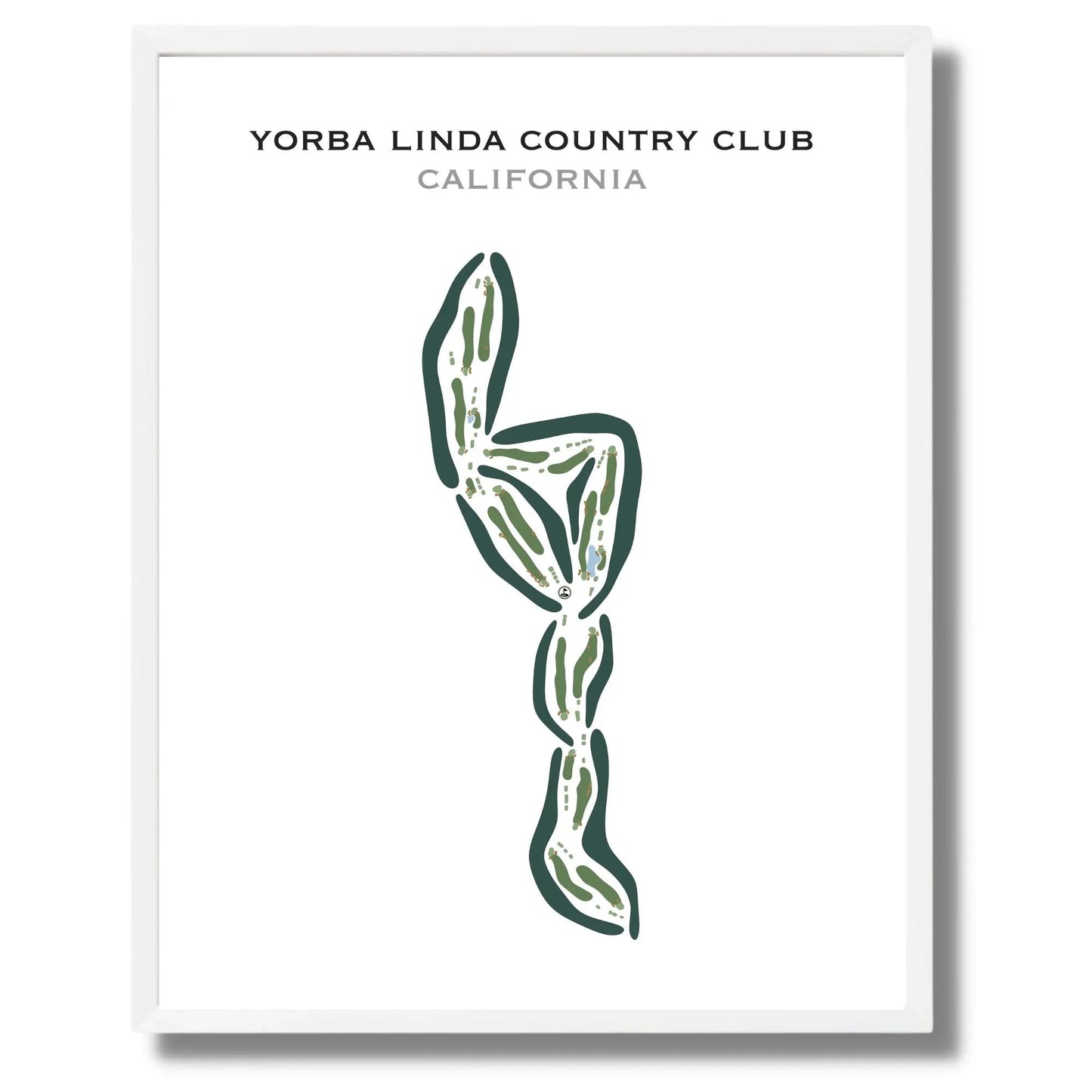 Yorba Linda Country Club, California - Printed Golf Courses