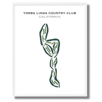 Yorba Linda Country Club, California - Printed Golf Courses