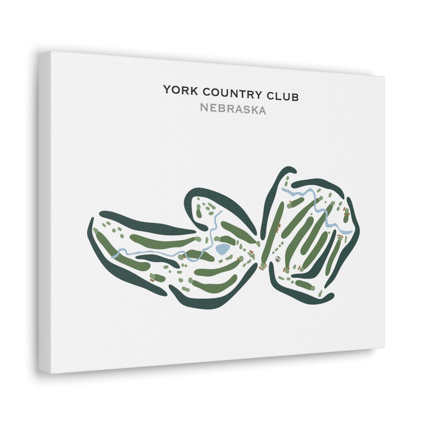 York Country Club, Nebraska - Printed Golf Courses