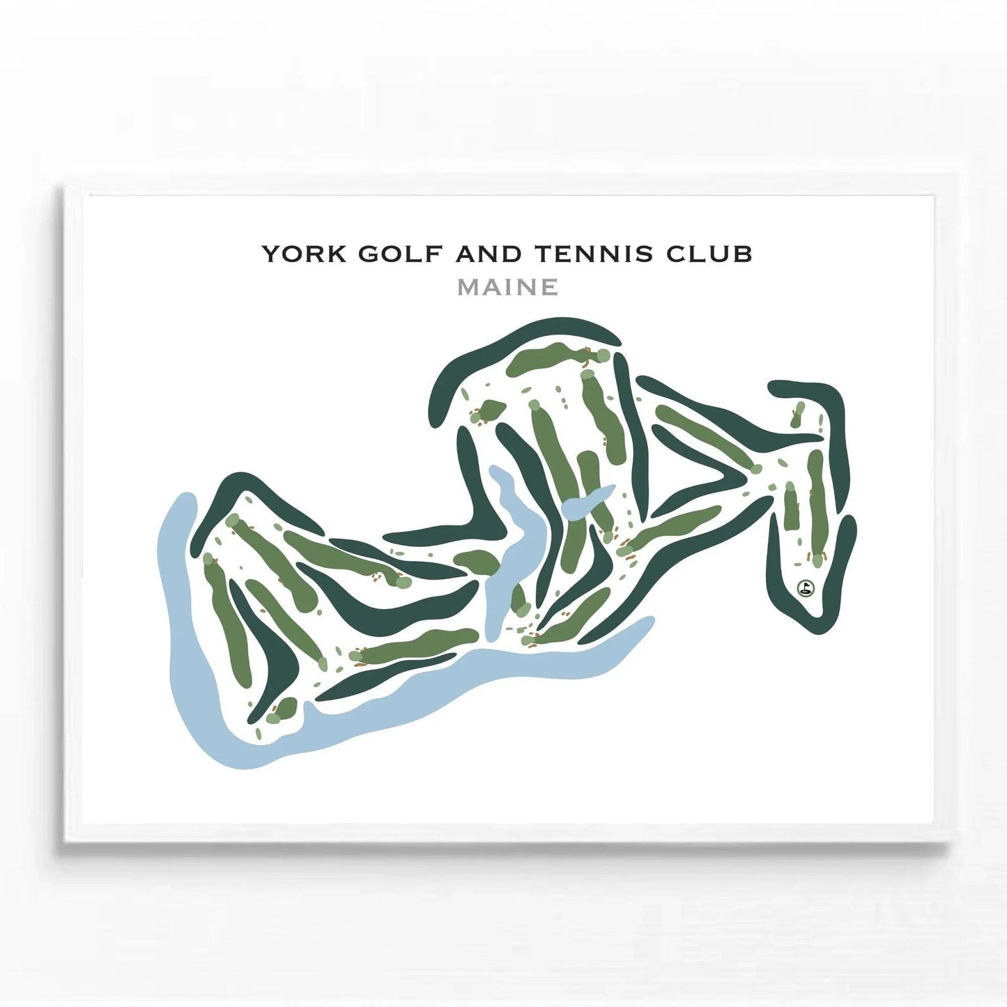 York Golf & Tennis Club, Maine - Printed Golf Courses