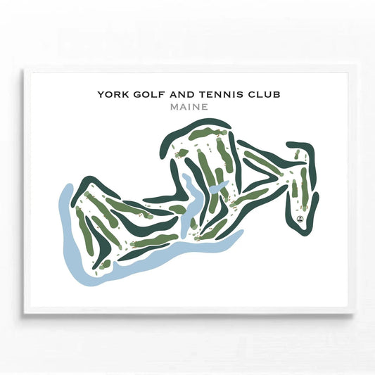 York Golf & Tennis Club, Maine - Printed Golf Courses