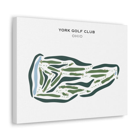 York Golf Club, Ohio - Printed Golf Courses