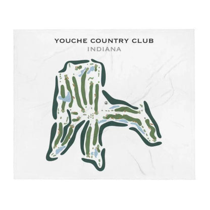 Youche Country Club, Indiana - Printed Golf Course