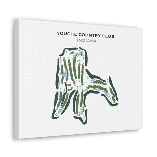 Youche Country Club, Indiana - Printed Golf Course