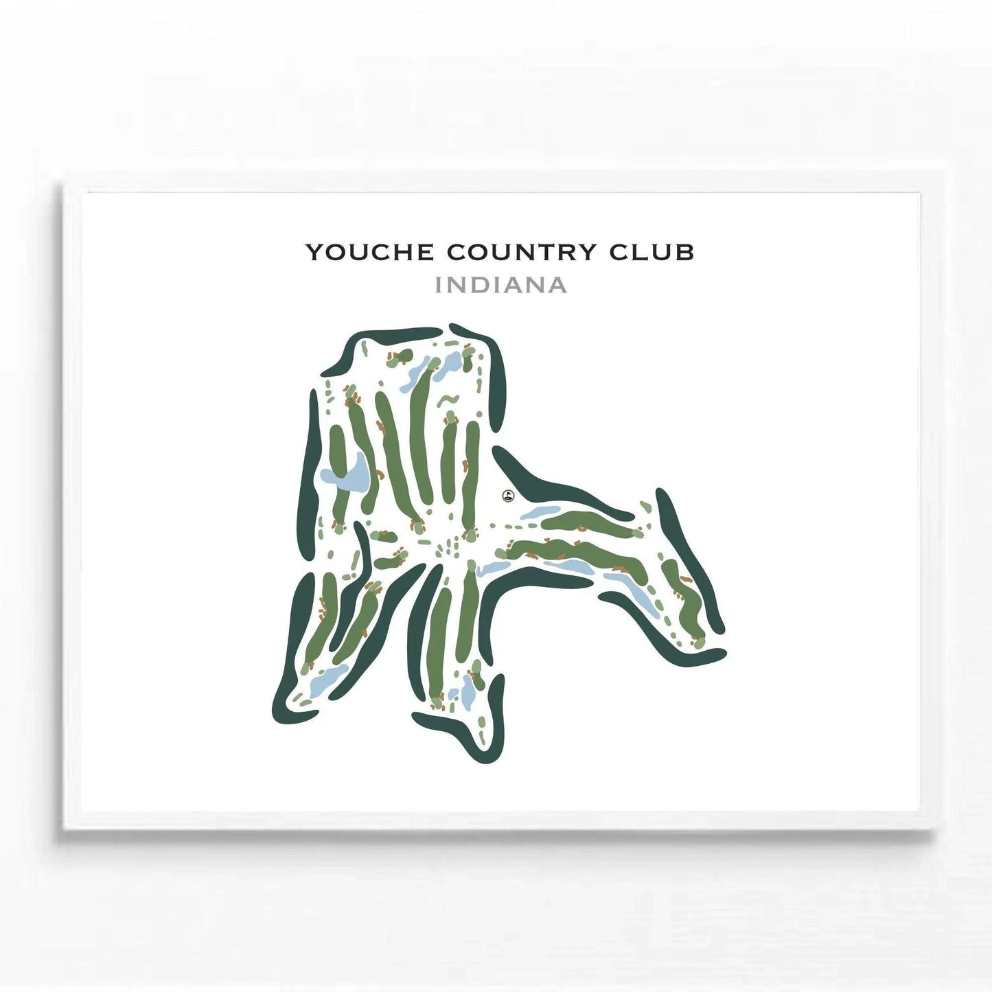 Youche Country Club, Indiana - Printed Golf Course