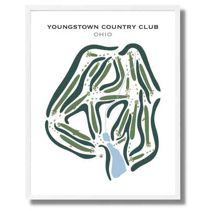 Youngstown Country Club, Ohio - Printed Golf Courses
