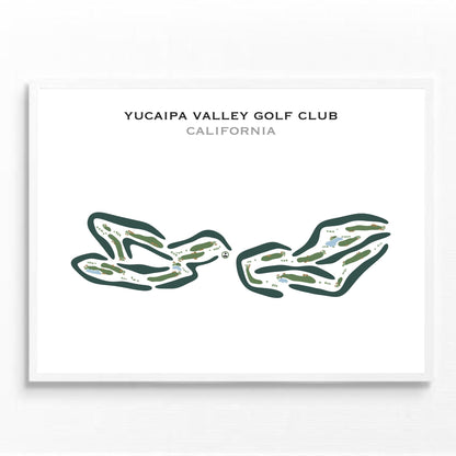 Yucaipa Valley Golf Club, California - Printed Golf Courses