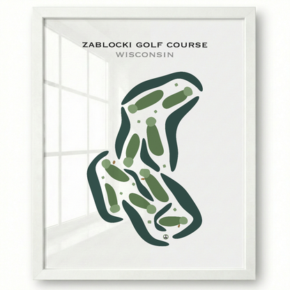 Zablocki Golf Course, Wisconsin - Printed Golf Courses