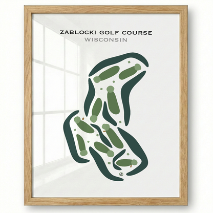 Zablocki Golf Course, Wisconsin - Printed Golf Courses