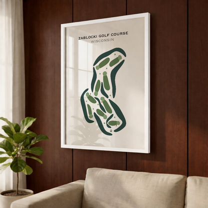 Zablocki Golf Course, Wisconsin - Printed Golf Courses