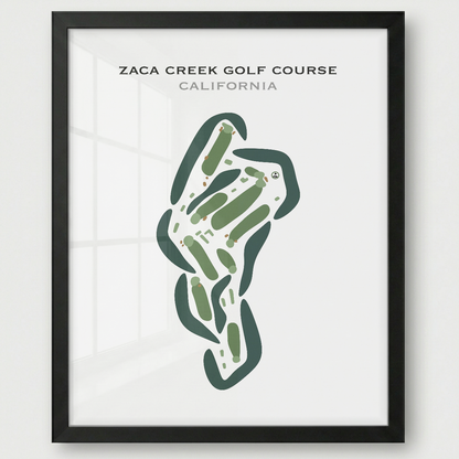 Zaca Creek Golf Course, California - Printed Golf Courses