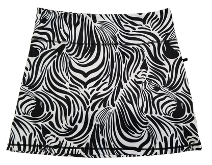Zebra in the Print Ladies Active SKORT by ReadyGOLF
