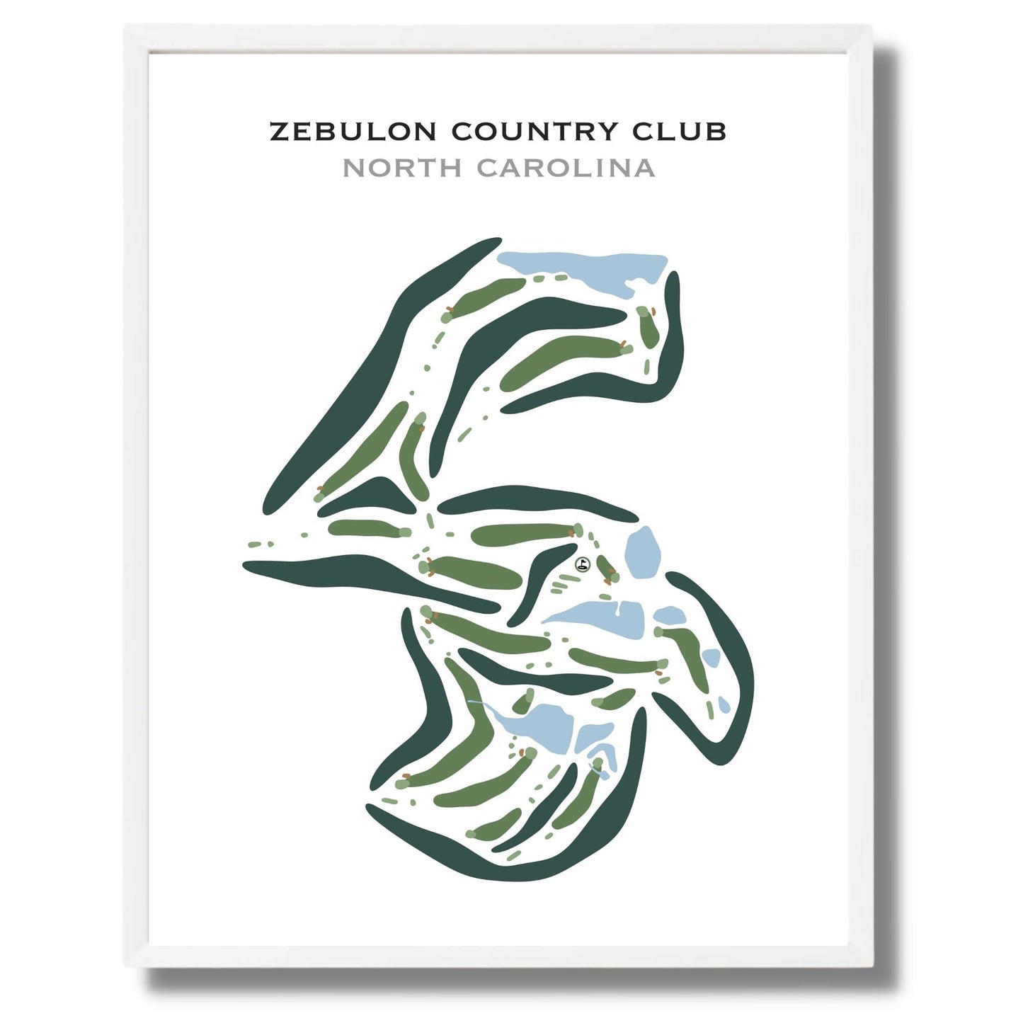 Zebulon Country Club, North Carolina - Printed Golf Courses