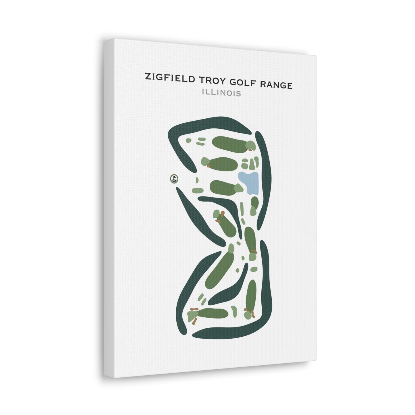 Zigfield Troy Golf Range - Par 3, Illinois - Printed Golf Courses