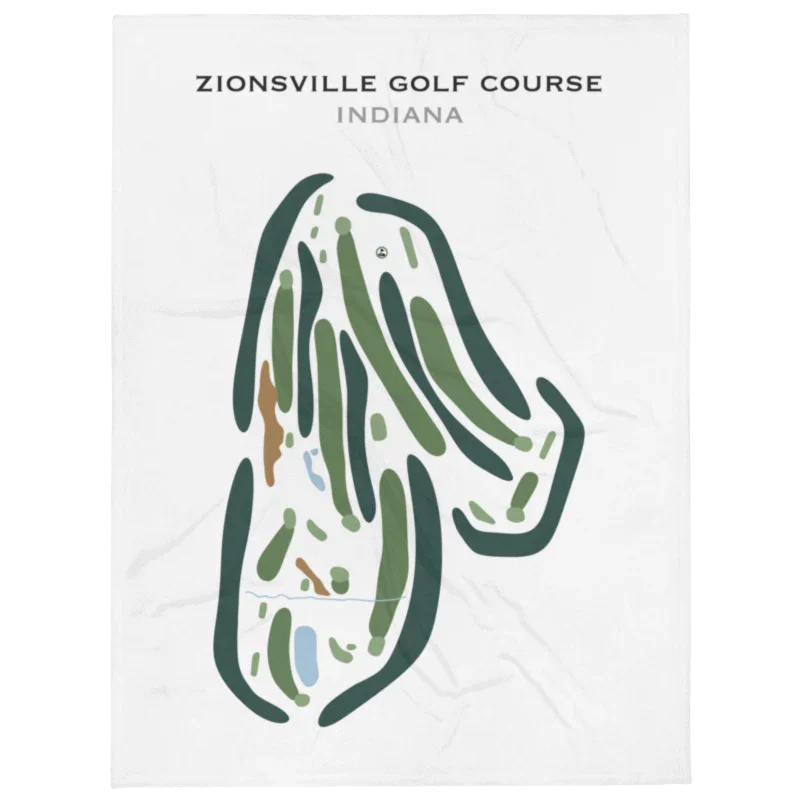 Zionsville Golf Course, Indiana - Printed Golf Courses