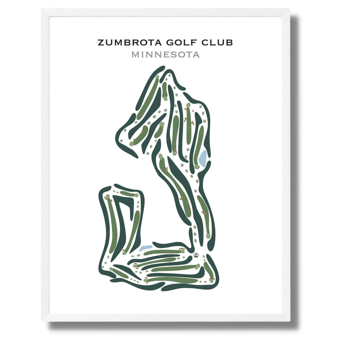 Zumbrota Golf Club, Minnesota - Printed Golf Courses