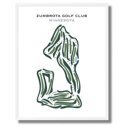 Zumbrota Golf Club, Minnesota - Printed Golf Courses