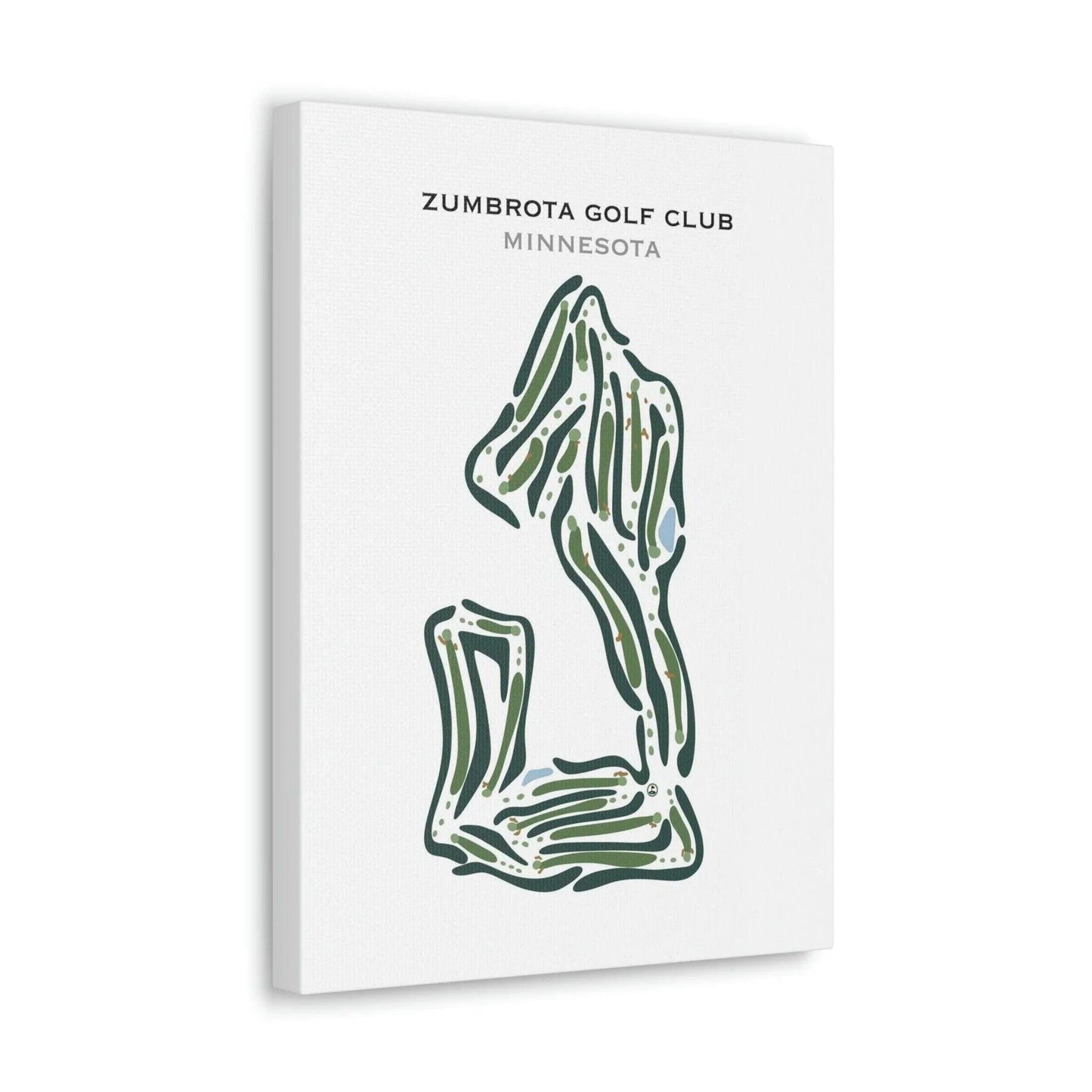 Zumbrota Golf Club, Minnesota - Printed Golf Courses