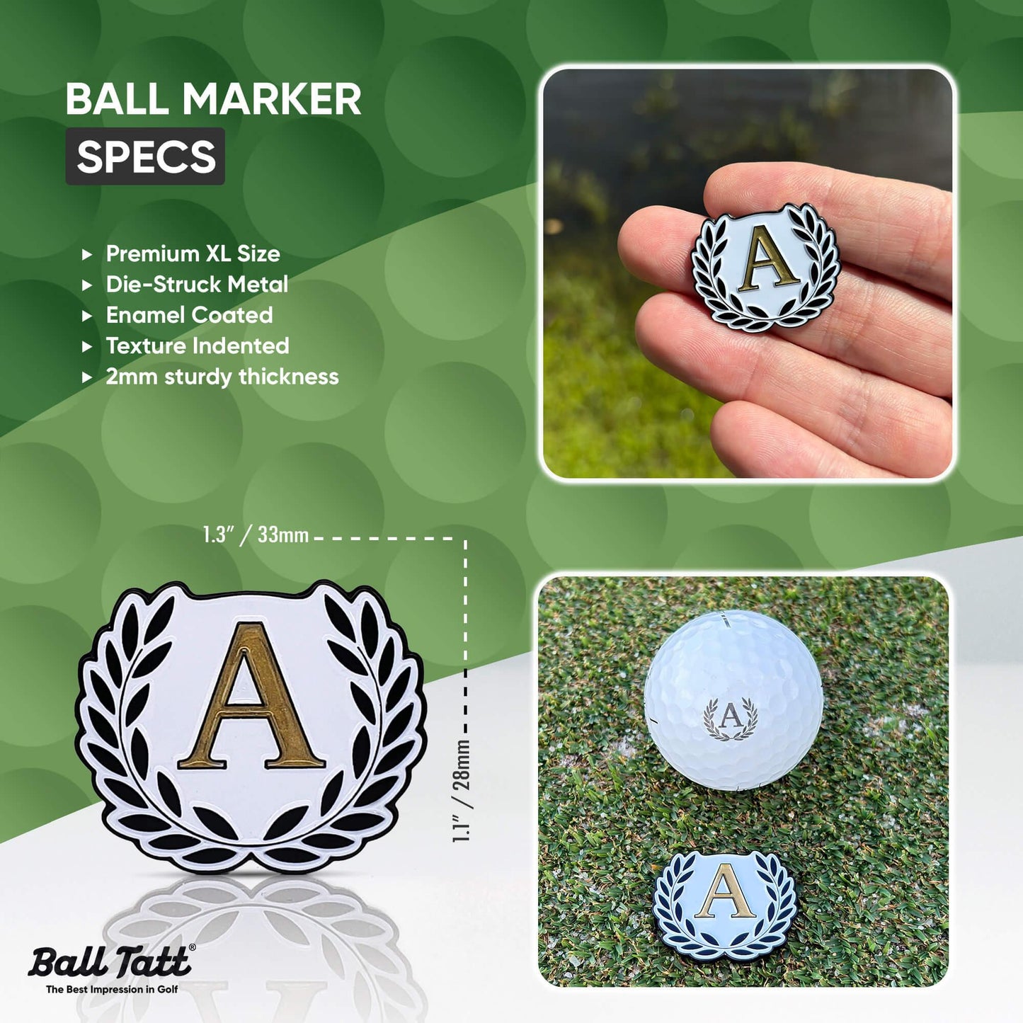 A Monogram Ball Marker Set - GOLF LEAGUE