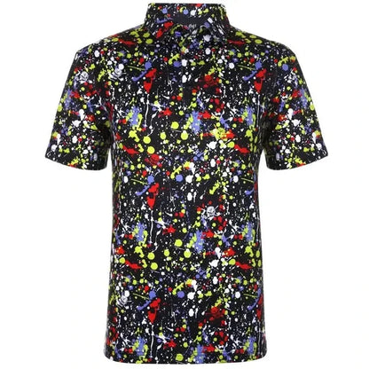 A-Game Cool-Stretch Men's Performance Golf Shirt (Black)