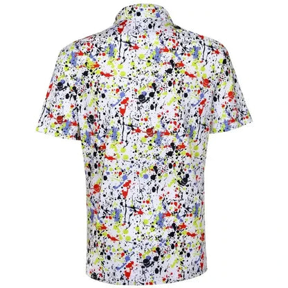 Cool-Stretch Men's A-Game Golf Shirt – White