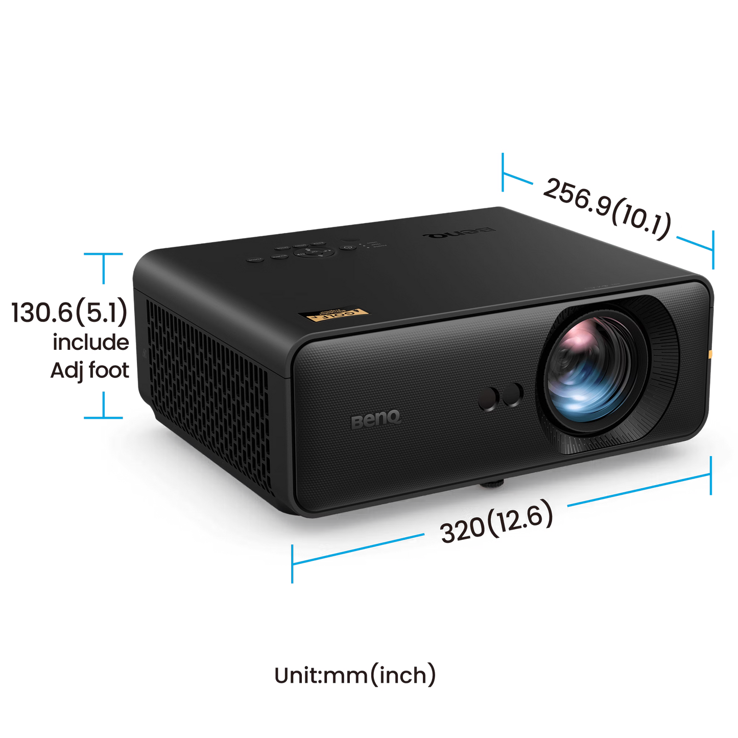 BenQ AH500ST Short-Throw 1080p Laser Golf Simulator Projector – 4,000 Lumens