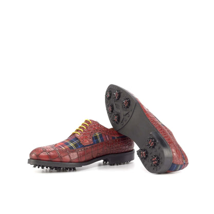 aldorado-longwing-blucher-golf-shoes-ii-wholesale-red-plaid-803 - GOLF LEAGUE
