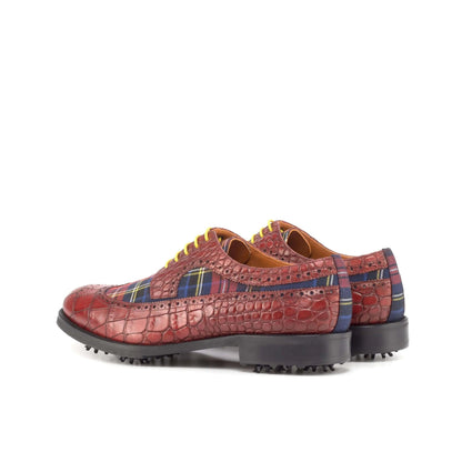 aldorado-longwing-blucher-golf-shoes-ii-wholesale-red-plaid-888 - GOLF LEAGUE