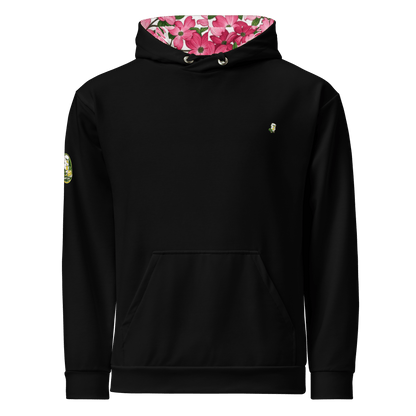 Pink Dogwood Golf Hoodie - Limited Edition Black