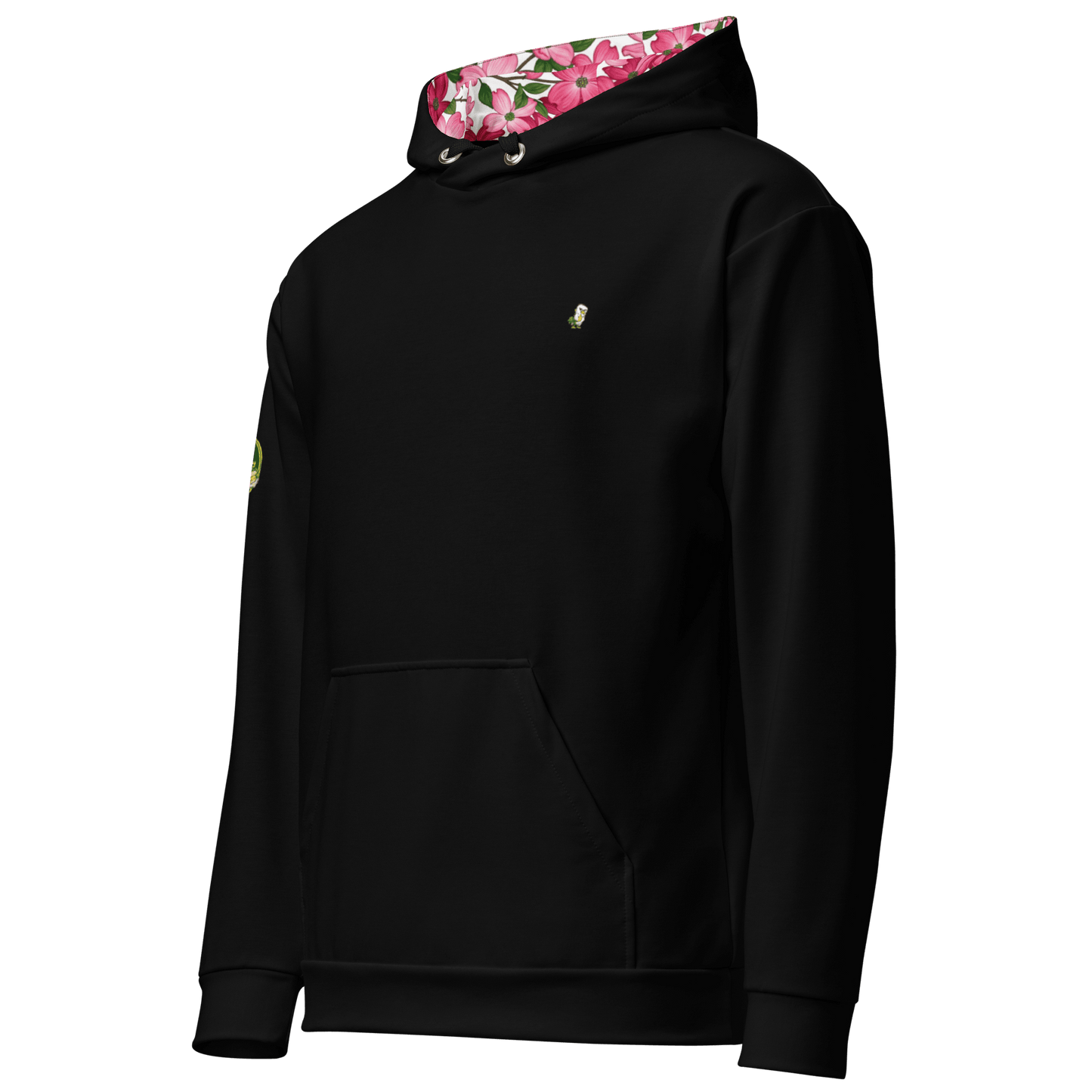 Pink Dogwood Golf Hoodie - Limited Edition Black