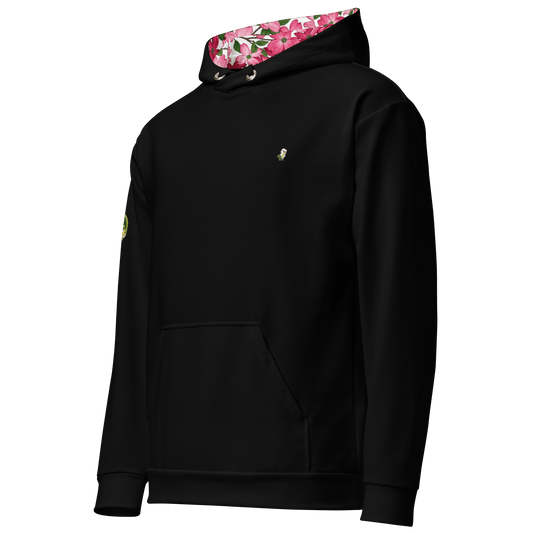 Pink Dogwood Golf Hoodie - Limited Edition Black