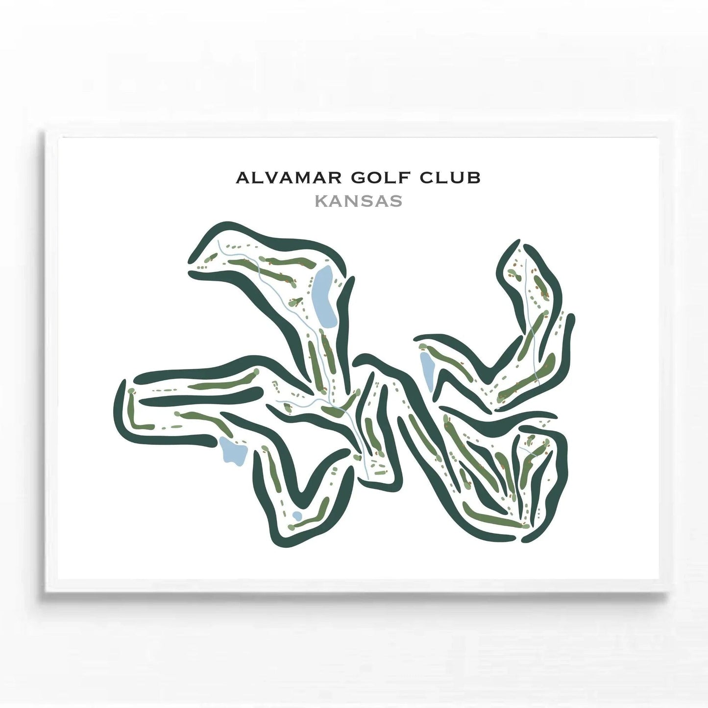 Alvamar Golf Course, Kansas - Printed Golf Courses