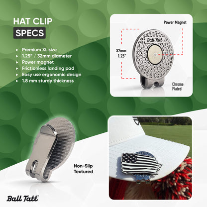 American Flag Hat Clip Set