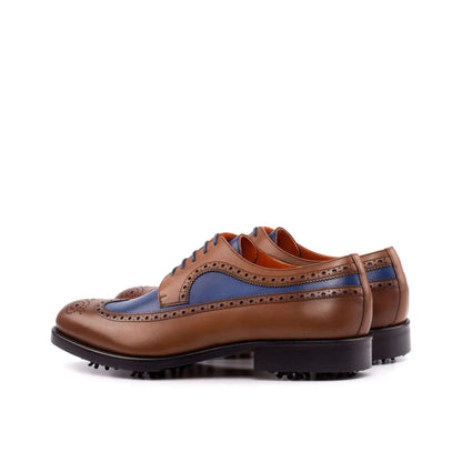 andy-longwing-blucher-golf-shoes-ii-wholesale-brown-blue-leather-402 - GOLF LEAGUE