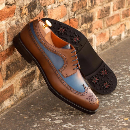 andy-longwing-blucher-golf-shoes-ii-wholesale-two-tone-brown-blue-shoe-773 - GOLF LEAGUE