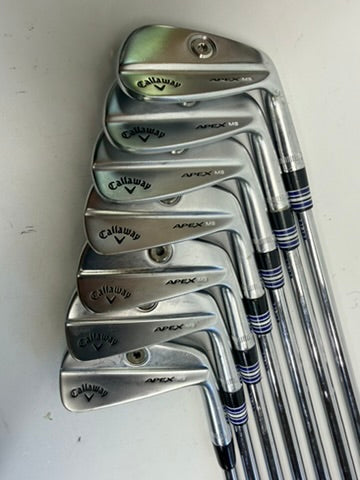 Callaway Apex MB 2021 Irons 4-PW KBS $-Taper 130 X-Stiff RH (Used)